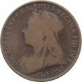 Великобритания 1 пенни 1896 год (бронза, коричневый цвет)