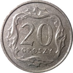 Польша 20 грошей 2012 год