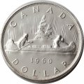 Канада 1 доллар 1960 год - Каноэ