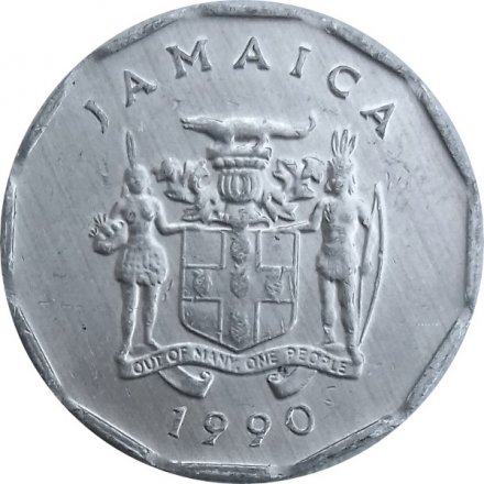 Ямайка 1 цент 1990 год