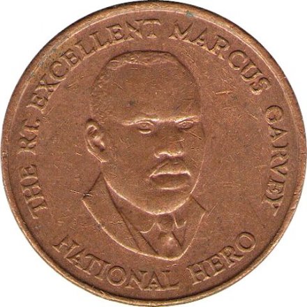 Ямайка 25 центов 1996 год - Маркус Гарви