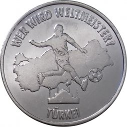 Жетон Германия (ФРГ) Чемпионат мира по футболу 2006. Турция. WER WIRD WELTMEISTER?