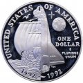 США 1 доллар 1992 год - 500-летие открытия Колумбом Америки