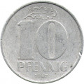 ГДР 10 пфеннигов 1967 год 