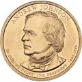США 1 доллар 2011 год - Эндрю Джонсон (P)