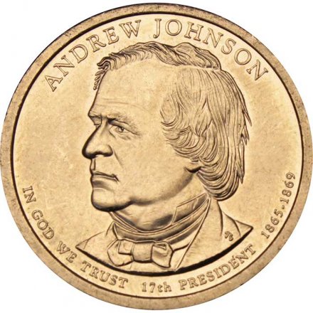 США 1 доллар 2011 год - Эндрю Джонсон (P)