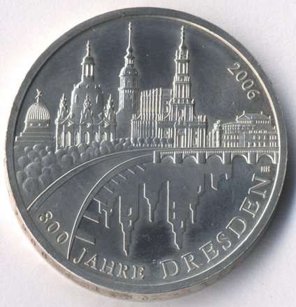 Германия 10 евро 2006 год - Дрезден
