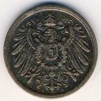 Германия 2 пфеннига 1913 год