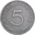 Третий Рейх 5 рейхспфеннигов 1940 год (B)