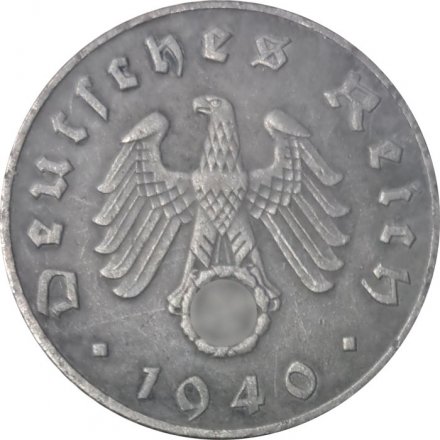 Третий Рейх 5 рейхспфеннигов 1940 год (B)