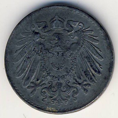 Германия 5 пфеннигов 1917 год (J)
