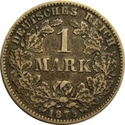 Германия 1 марка 1875 год (C)
