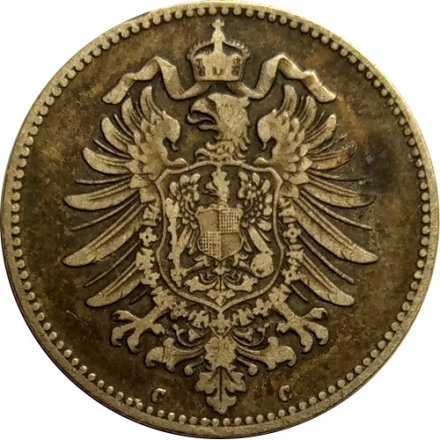 Германия 1 марка 1875 год (C)