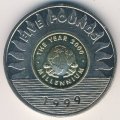 Гернси 5 фунтов 1999 год - Миллениум