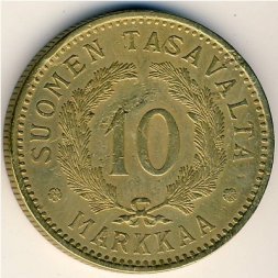 Финляндия 10 марок 1928 год