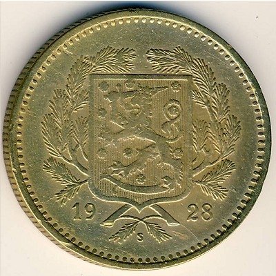 Финляндия 10 марок 1928 год