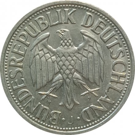 ФРГ 1 марка 1956 год (J)