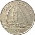 Бермудские острова 1 доллар 1999 год - Парусник