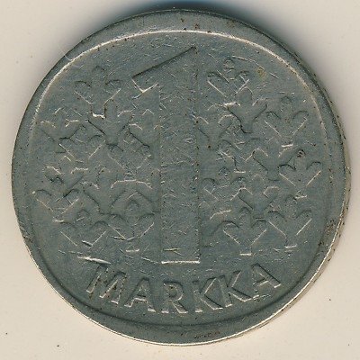 Финляндия 1 марка 1972 год