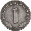Третий Рейх 1 рейхспфенниг 1941 год (J)
