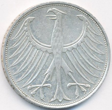 ФРГ 5 марок 1973 год (J)