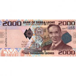 Сьерра-Леоне 2000 леоне 2021 год - Исаак Уоллес-Джонсон - UNC