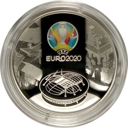 Россия 3 рубля 2021 год - Чемпионат Европы по футболу 2020 года (UEFA EURO 2020)