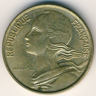 Франция 10 сантимов 1972 год - Марианна