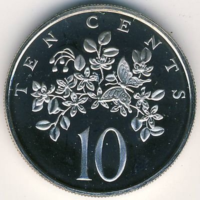 Ямайка 10 центов 1976 год