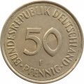 ФРГ 50 пфеннигов 1977 год (F)