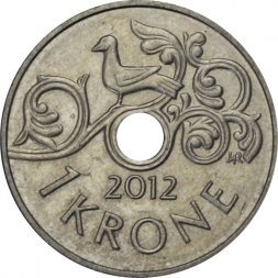 Норвегия 1 крона 2012 год