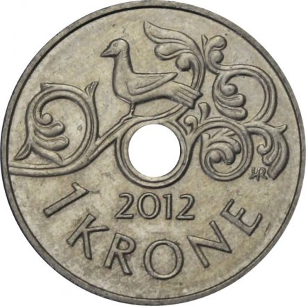 Норвегия 1 крона 2012 год