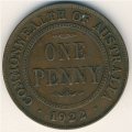 Австралия 1 пенни 1922 год - Король Георг V