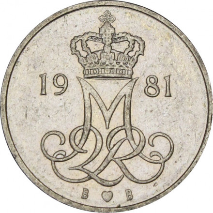 Дания 10 эре 1981 год