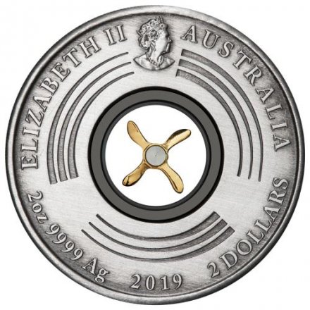 Австралия 2 доллара 2019 год - 100-летие первого полета из Англии в Австралию