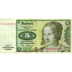 ФРГ 5 марок 1980 год - Портрет венецианской девушки - F+