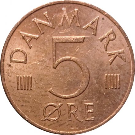 Дания 5 эре 1988 год - Королева Маргрете II