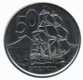 Новая Зеландия 50 центов 2009 год - Парусник «ENDEAVOUR»