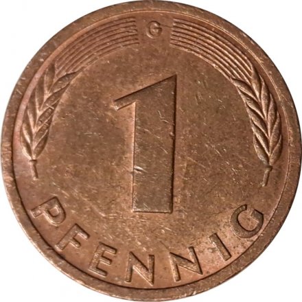 ФРГ 1 пфенниг 1983 год (G)