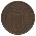 Норвегия 2 эре 1933 год - Король Хокон VII