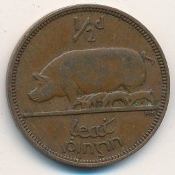 Ирландия 1/2 пенни 1935 год