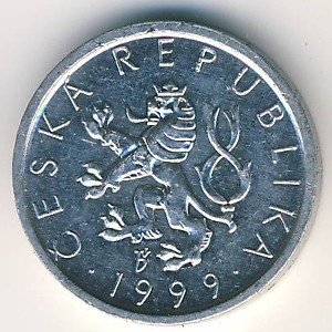 Чехия 10 гелеров 1999 год