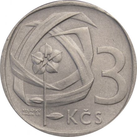 Чехословакия 3 кроны 1966 год