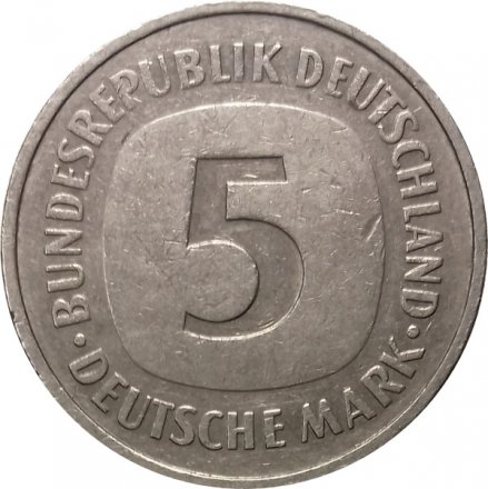 ФРГ 5 марок 1975 год (G)