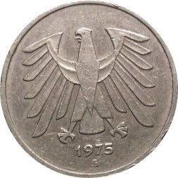 ФРГ 5 марок 1975 год (G)