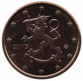 Финляндия 5 евроцентов 2013 год - Герб Финляндии
