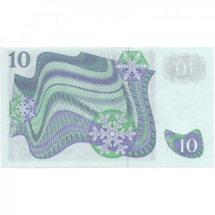 Швеция 10 крон 1972 год - Густав VI. Снежинки - UNC