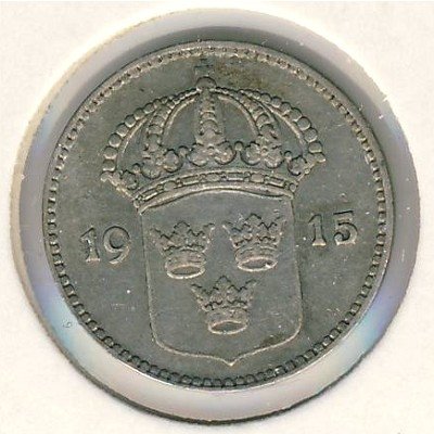 Швеция 10 эре 1915 год