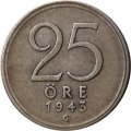 Швеция 25 эре 1943 год