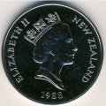Новая Зеландия 1 доллар 1988 год - Великолепный пингвин